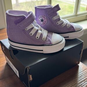 Converse Infant High-Top Lavender Sneakers